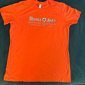 Middle Ages Brewing Company Tee‎ Syracuse NY Orange XL Bella Favorite Tee
